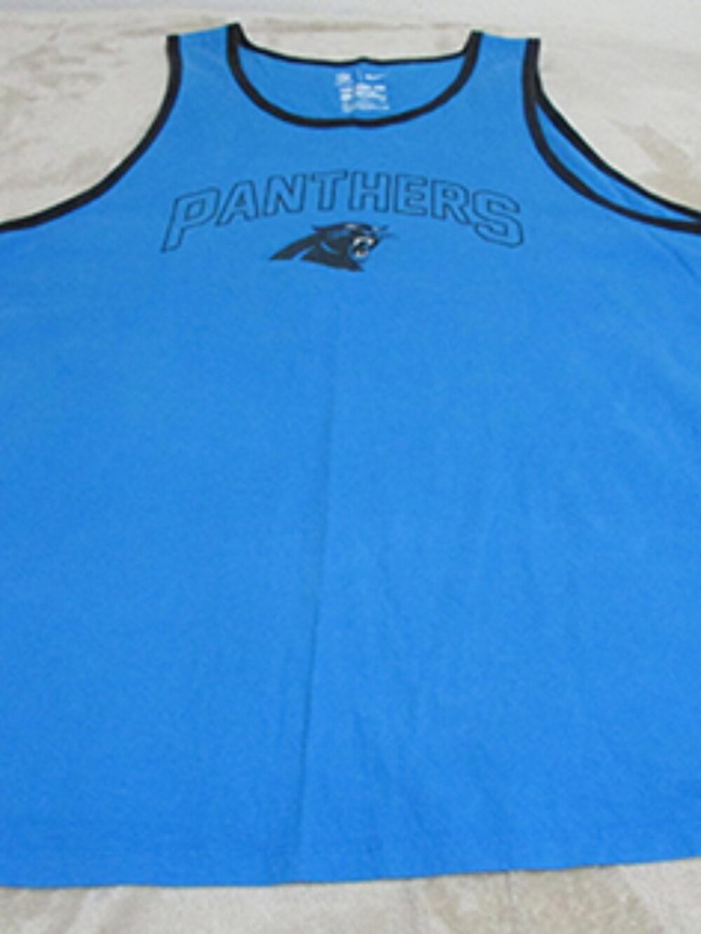 NFL Nike Carolina Panthers Team Logo Men's 2XL Tank Top Shirt (E) 0062